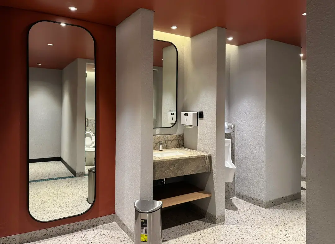 Changing room mirror